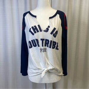 Women's Cleveland Indians PINK by Victoria's Secret shirt. Size Large.